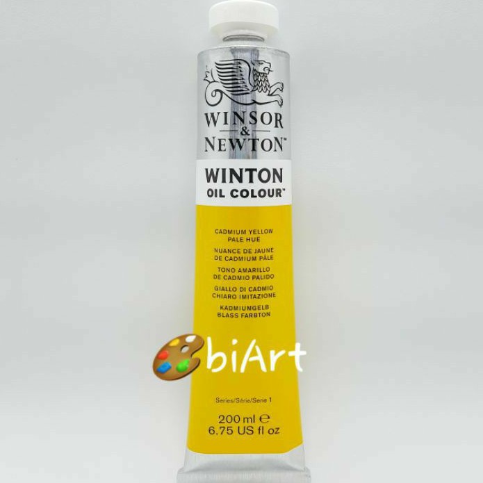 

Cat Minyak Winton Oil Colour 200 ml Cadmium Yellow Pale Hue Winsor & Newton