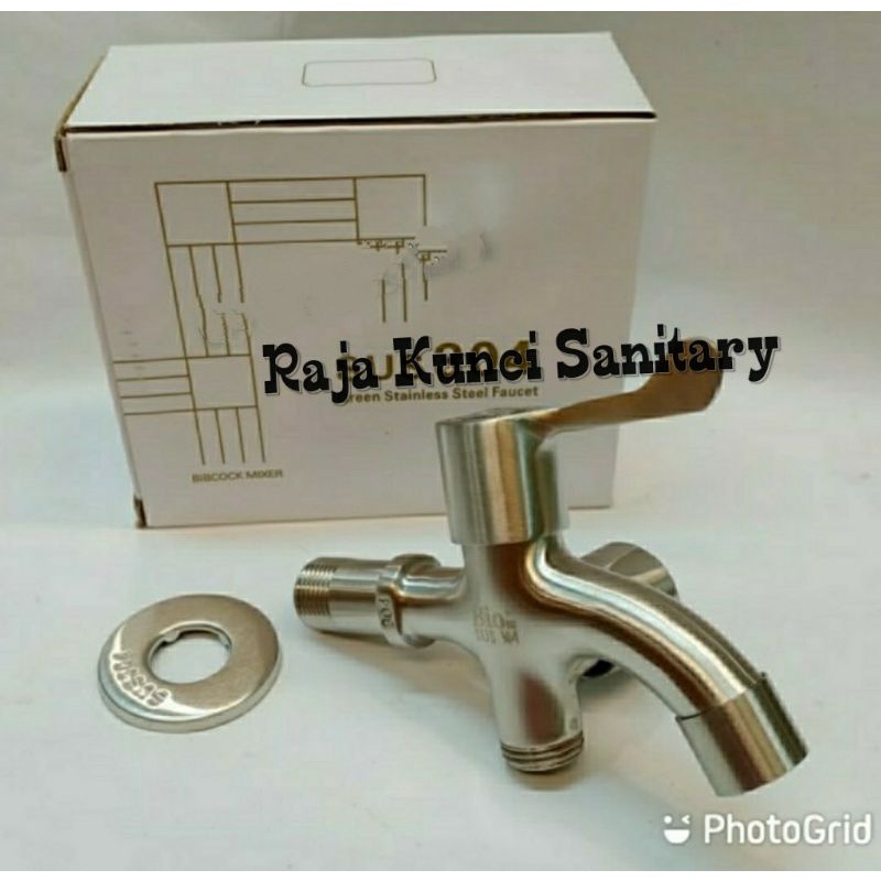 Kran Cabang Stainless SUS 304/Kran shower Stainless/Kran Dinding