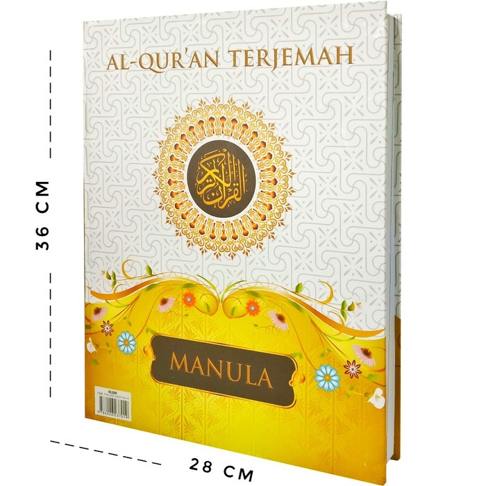 ALQURAN TERJEMAH BESAR JUMBO MANULA - AL QUR'AN LANSIA A3 - AL-QUR'AN 28 X 36