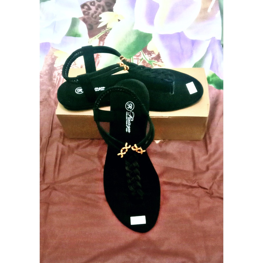 SANDAL TEPLEK WANITA MOTIF KEPANG TALI DEPAN 01