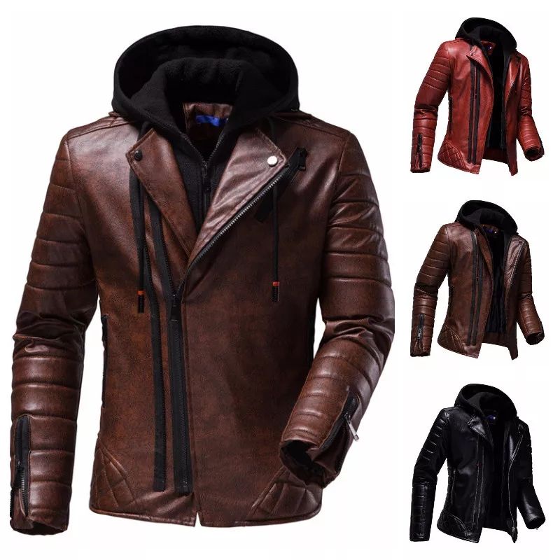 jaket kulit asli hoodie-jaket kulit asli domba super Garut-jaket kulit pria