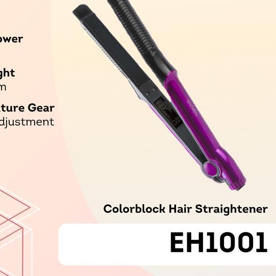 ☞ Enchen EH1001 Colorblock Hair Straightener/Catokan Rambut ➹