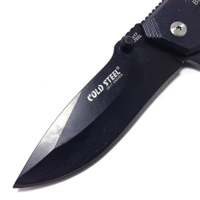 Super Murah! PISAU LIPAT COLD STEEL BLACK SABLE CK FOLDING KNIFE SURVIVAL OUTDOOR