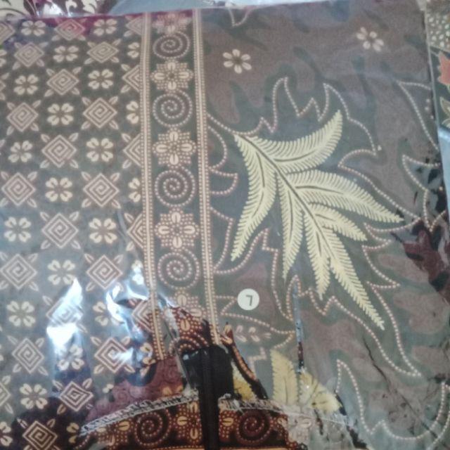 Atasan Batik Tunik Sogan Coklat M L Xl