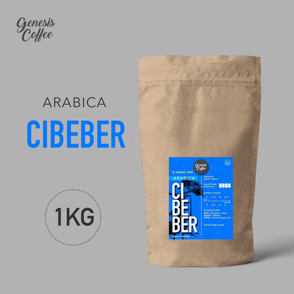 

ARABICA CIBEBER (JAWA BARAT) KEMASAN 1KG