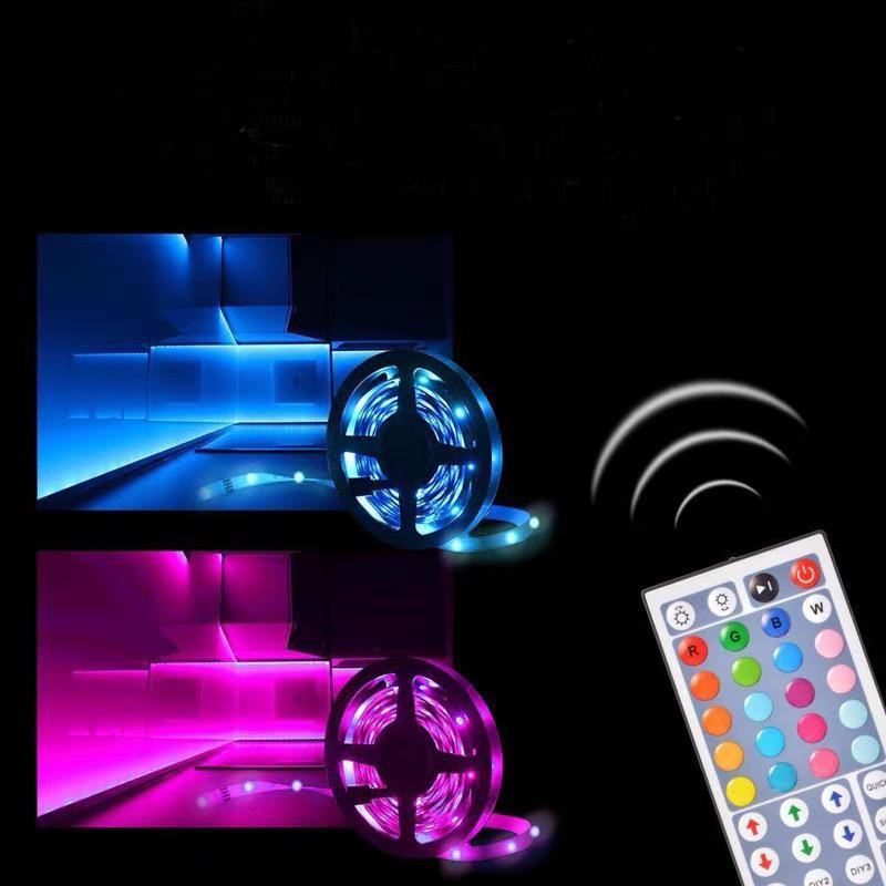 ip65 54D Lampu Led Strip Panjang 10 Meter RGB Dekorasi Hias Tumblr 5050 IP65 + Remote + Adaptor