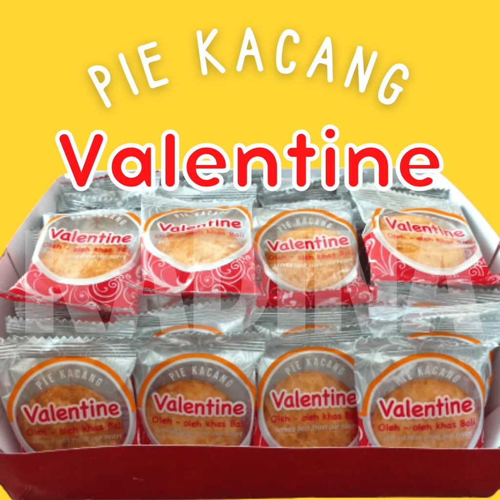 PIE KACANG VALENTINE BALI | FREE BOX isi 50 pcs | PAI KACANG BALI | Oleh-oleh Khas BALI Grosir Ecer