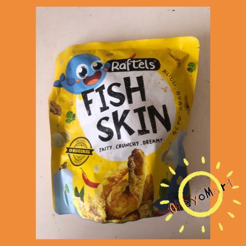 Raftels Fisk Skin/ Snack Kulit Ikan/ Original Fish Skin 75g