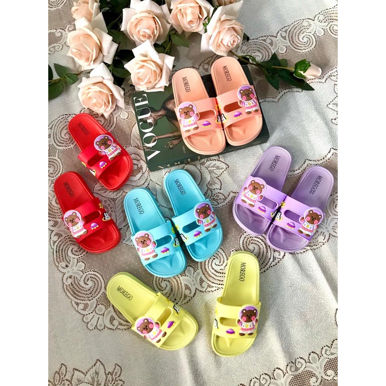 Sandal Anak Slop Motif Bear Morego V202-3 ( KNS )