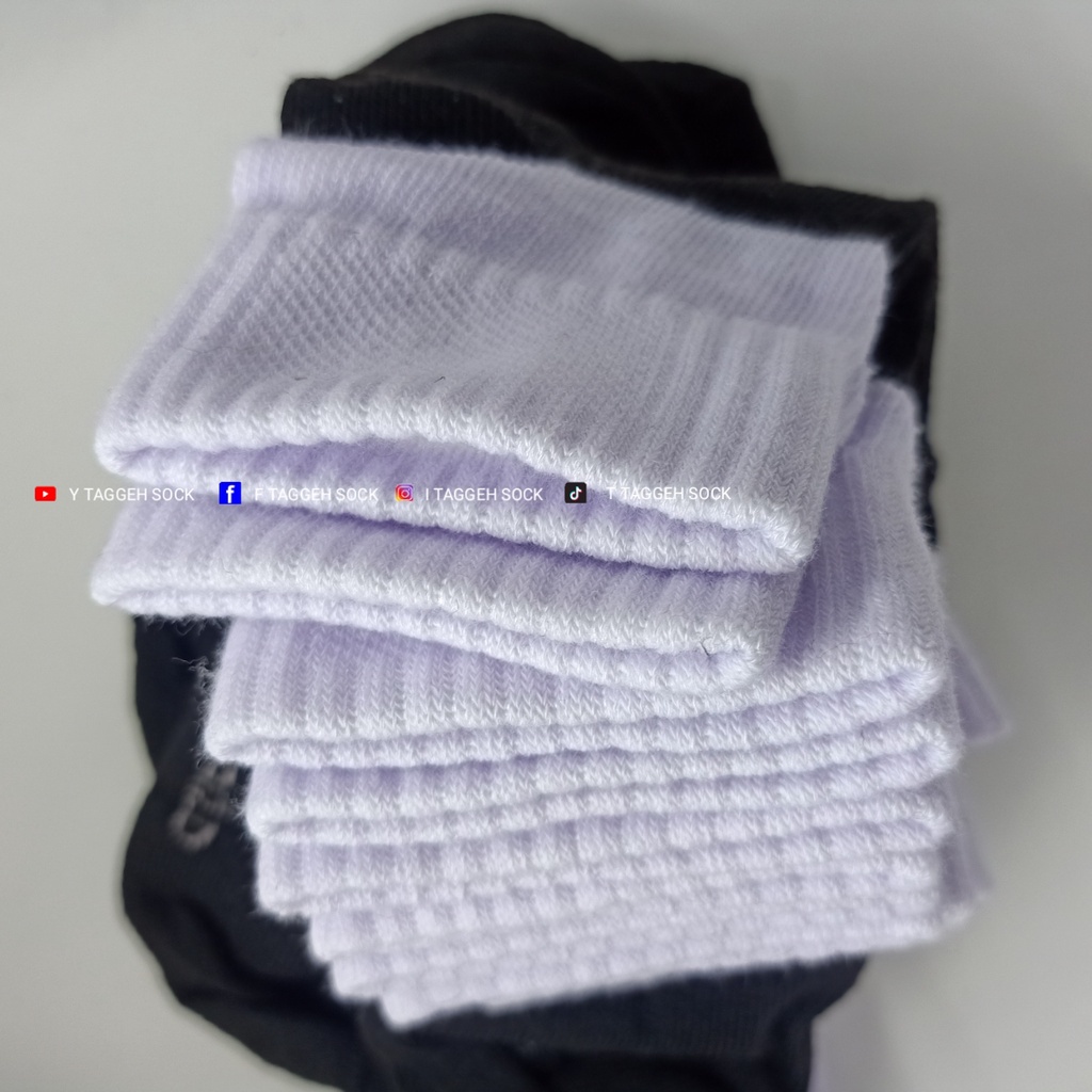 KAOS KAKI SPORT PUTIH HITAM/KAOS KAKI SEKOLAH/KAOS KAKI PENDEK 3/4/KAOS KAKI OLAHRAGA/KAOS KAKI MULTIFUNGSI