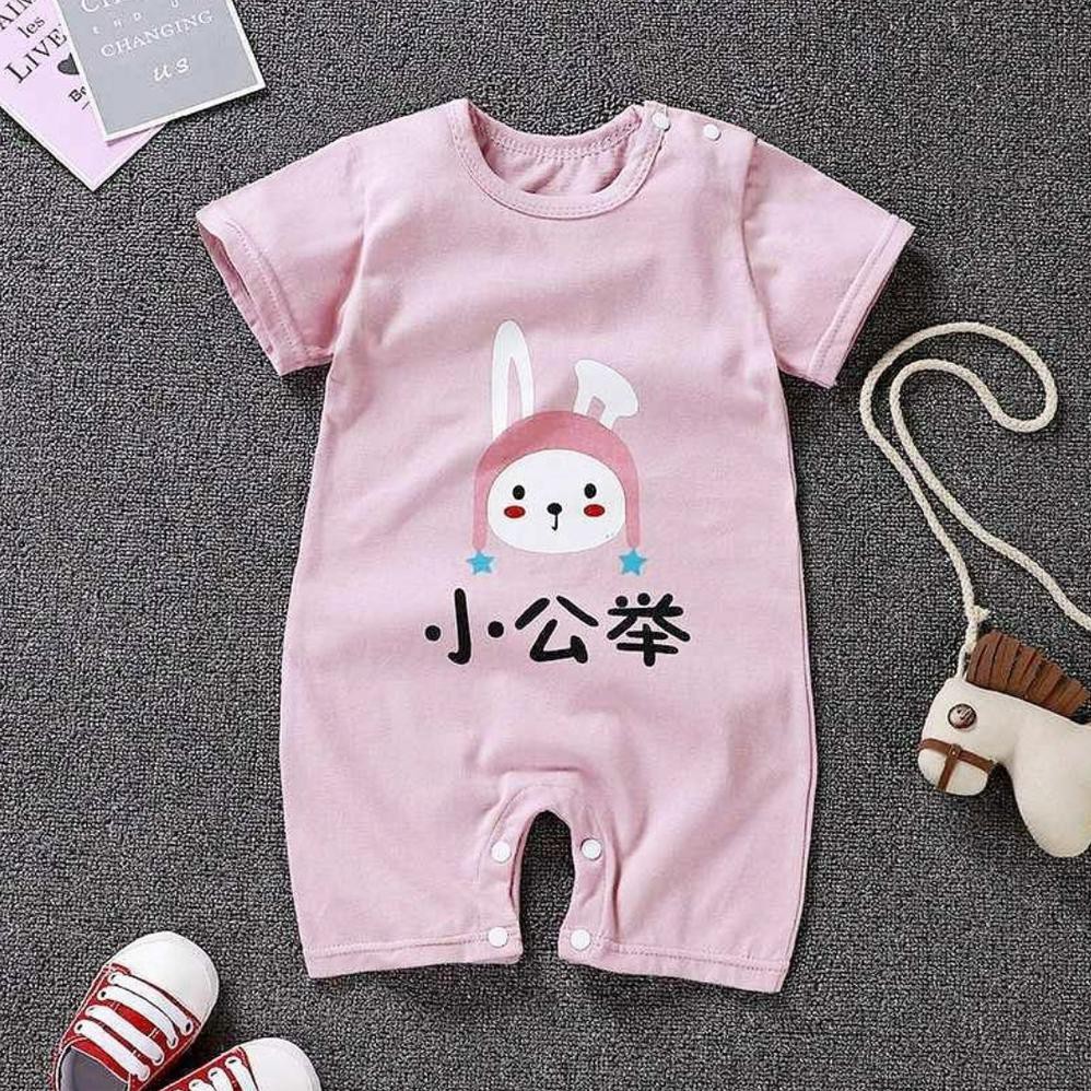 Baju romper bunny import china bestseller bahan katun adem fashion anak bayi cewek perempuan -imp