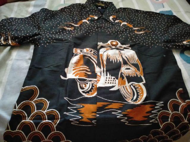 Vespa Pendek Kemeja Batik Pria Full Furing Katun Sragenan