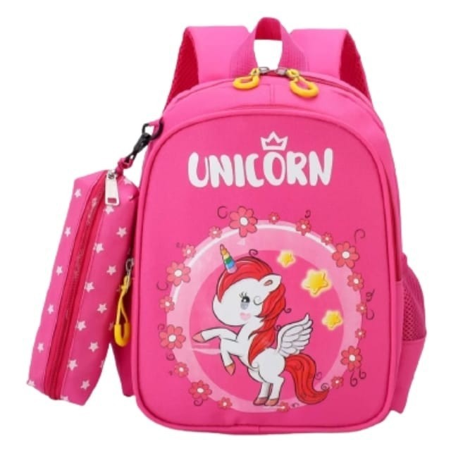 AK Tas Ransel Anak Karakter Bag Backpack Mini Motif Cartoon Unicorn Cute Ransel Anak Sekolah TK SD PAUD BISA COD