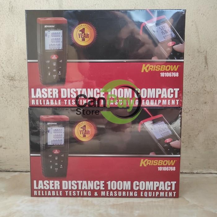 Krisbow Meteran Laser Digital Compact 100 Mtr / Krisbow Laser Distance