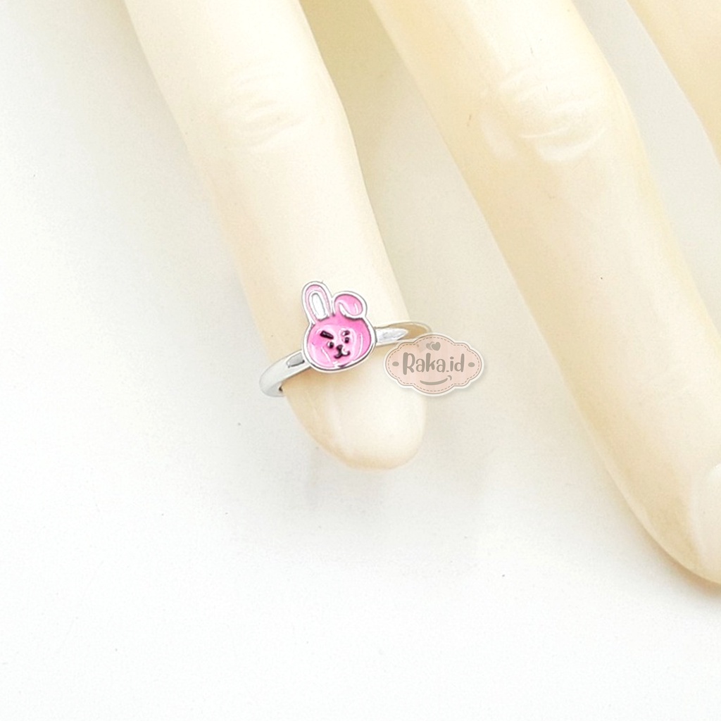 Cincin Anak Motif Kepala Cooky BT21 Perhiasan Cantik Anak 1039