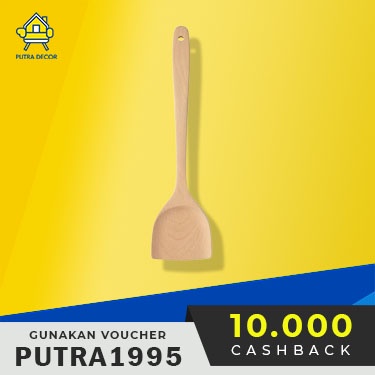 Spatula , Peralatan Masak Dari Kayu Beech 39 Cm, Peralatan Masak Ka513