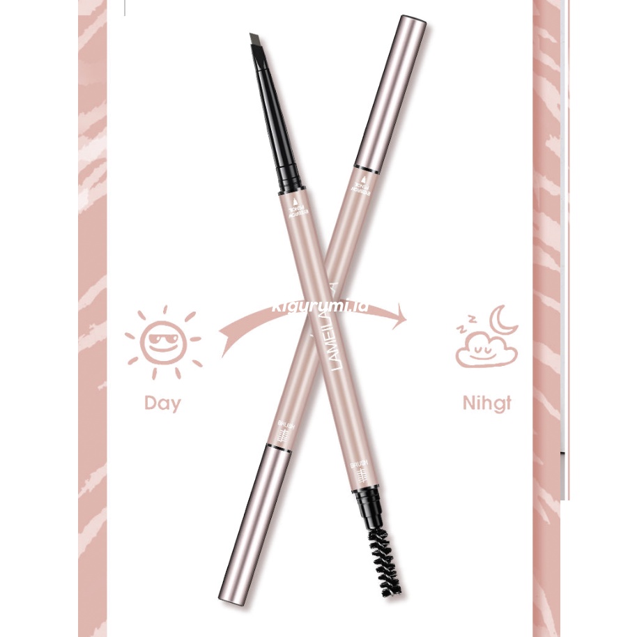 LAMEILA Gold Pink Pensil Alis Eyebrow Double Heads Colors Eyebrows LA143 835