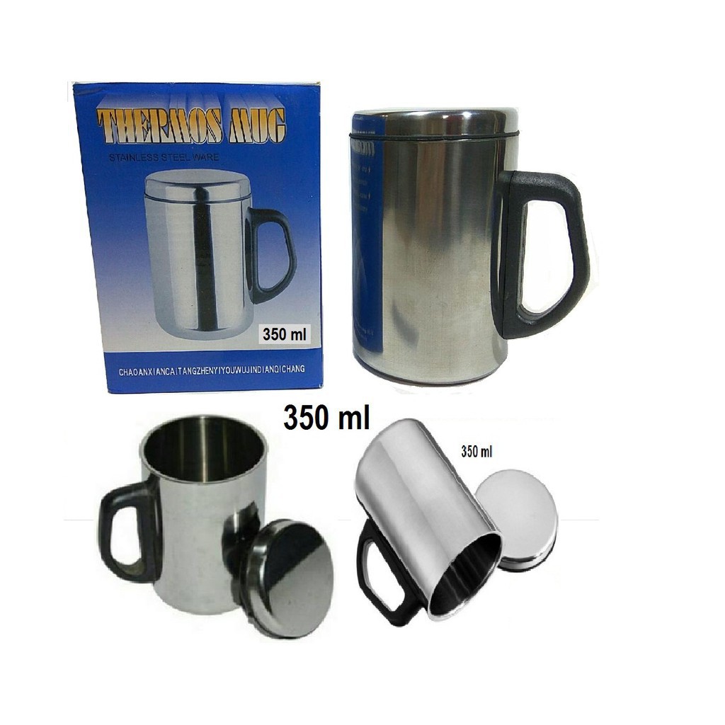 Gelas Kopi Thermos Mug Stainless 350ml Tahan Panas Dingin