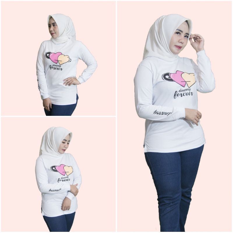 Kaos Wanita Lengan Panjang Dinary Fst Original Terbaru motif Zolaqu