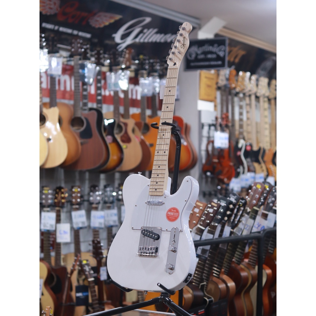Squier Affinity Telecaster Maple FB Arctic White Original - Gitar Tele