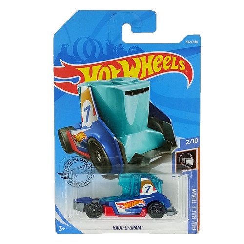 Hot Wheels Haul-O-Gram Biru HW Race Team Mainan Mobil Hotwheels