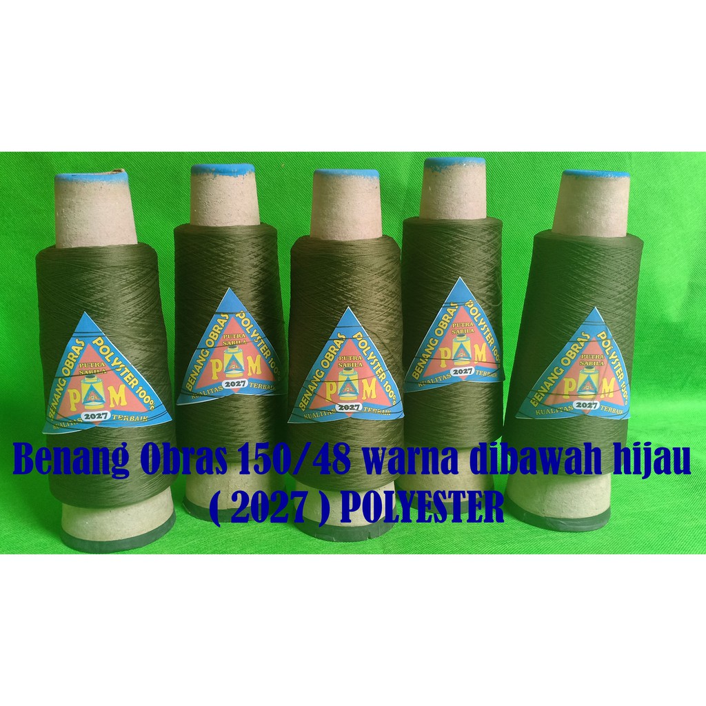 Benang Obras Warna Katalog 7 polyester 150/48