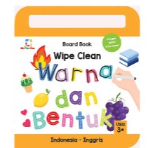 Opredo Board Book Wipe Clean: Warna & Bentuk      Tim Oopredoo