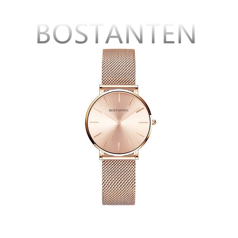 Bostanten fashion wanita jam tangan quartz jam tangan wanita quartz adjustable strap BL7203029K