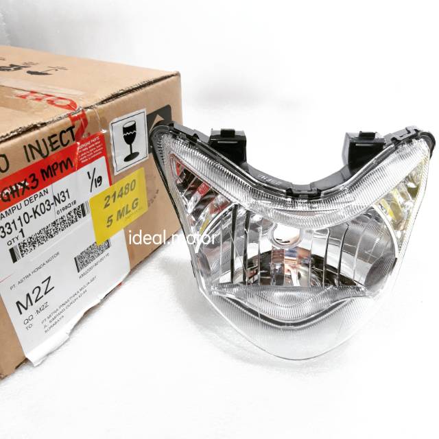 Headlight unit Lampu depan Reflektor Revo 110 FI original AHM 33110 K03 N31