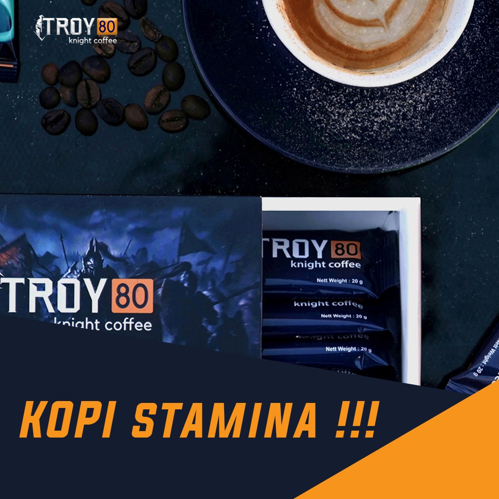 Kopi Stamina Pria Dewasa Kopi Troy 80 Original Kuat Tahan Lama Kejantanan Pria