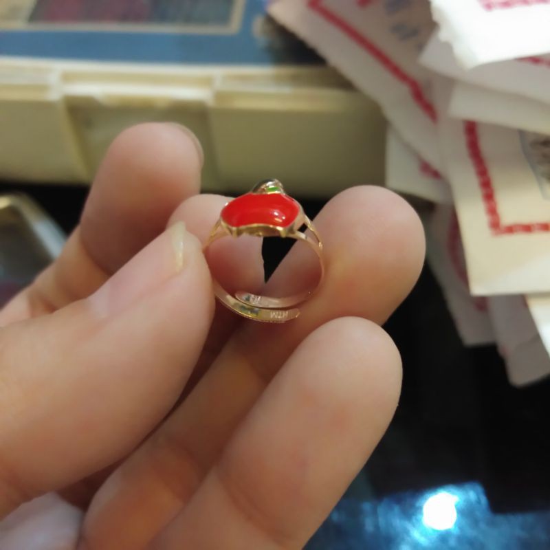 cincin emas muda  boneka  (bayi new born)