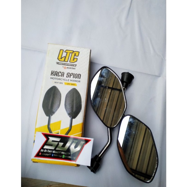 SPION MINI BEAT H. KARBON HITAM TANGKAI CHROME MURAH