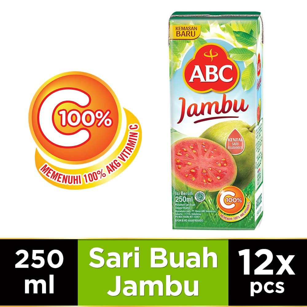 

PROMO ABC JUS JAMBU 250 ML - MULTIPACK 12 PCS TERMURAH