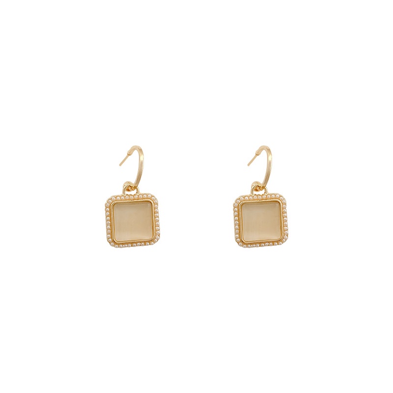 Shuling 925 Silver Needle Retro Ear Hook Super Sweet Geometric Earring Female Fashion Hook Earrings
