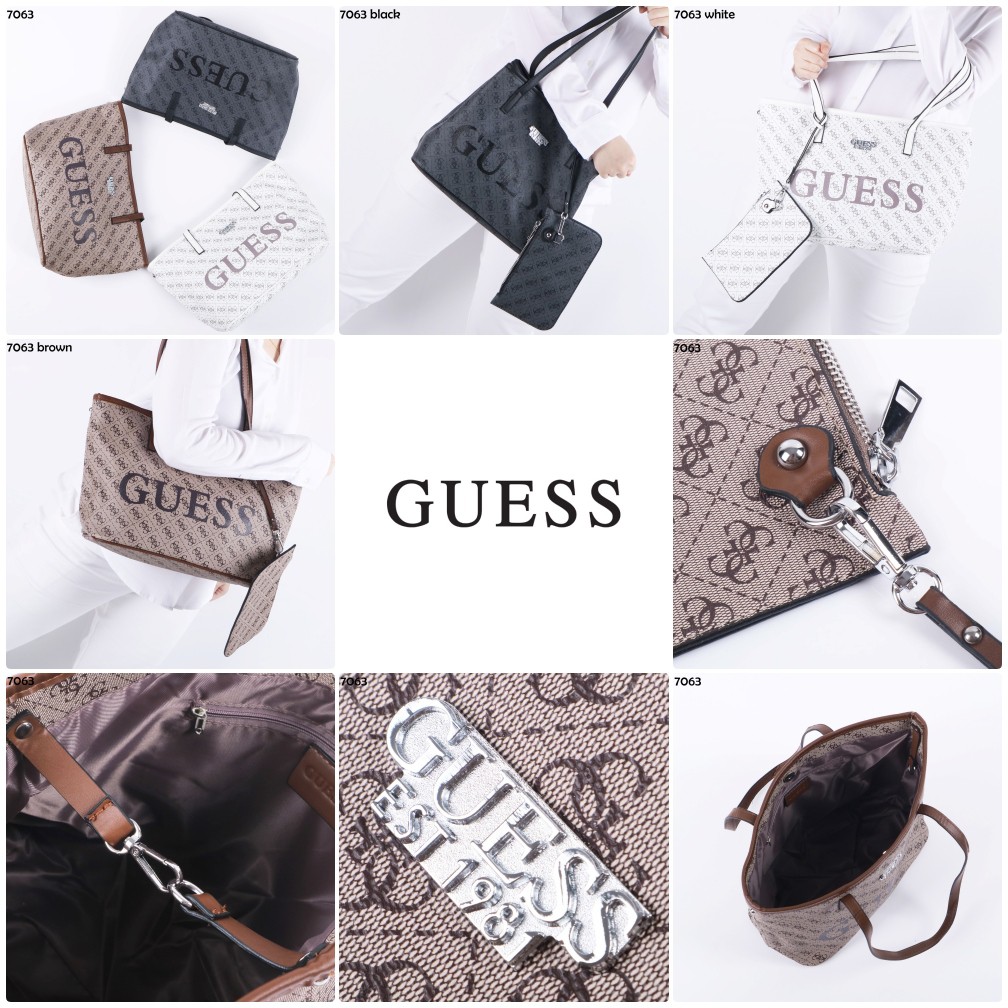 Totebag  2IN1 Guess Vikky 4G Logo Maxi Shopper 7063
