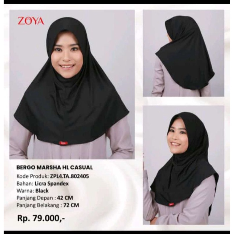 Zoya bergo sekolah marsha hl hitam