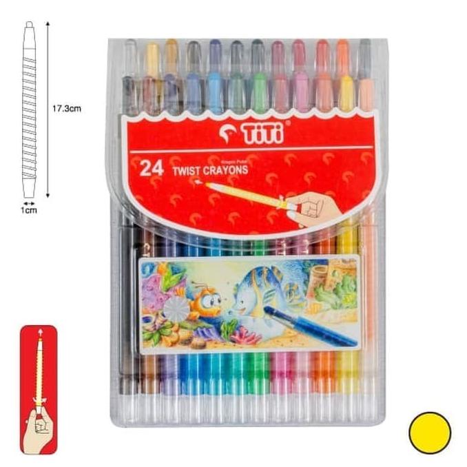 

Crayon Putar Titi 24 Warna Twist Krayon