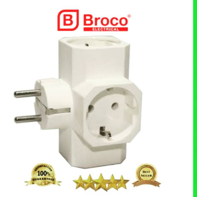 T stop kontak broco 3 lubang