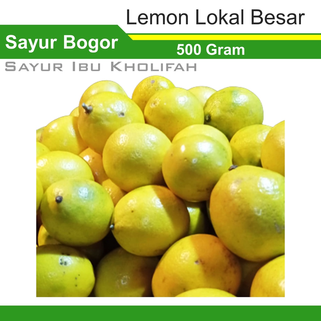 

Jeruk Lemon Lokal Besar 500 Gram Makanan Buah Buahan Segar Bogor