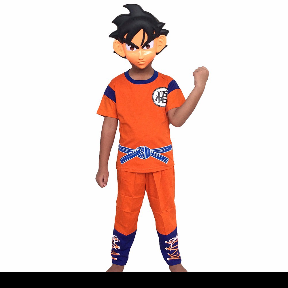 PROMO Baju Anak Kostum Topeng Superhero Son Goku Dragon Ball Dragonball TERLARIS