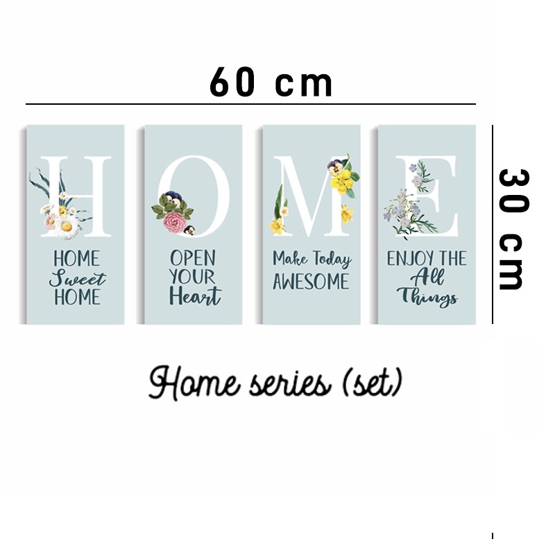 Pajangan dinding Set Sweet Home Wall decor Dekorasi Ruang Tamu