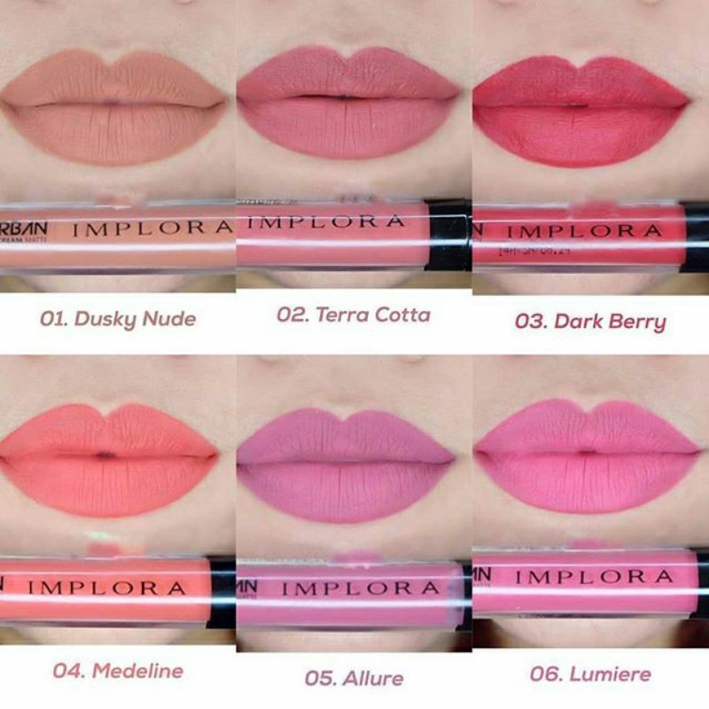 IMPLORA URBAN LIP CREAM Matte Original BPOM