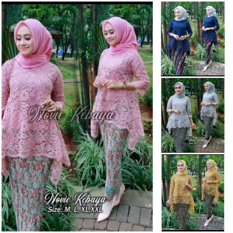 SET KEBAYA BRUKAT RINJANI  KEBAYA MODERN KEBAYA WISUDA KEBAYA PESTA