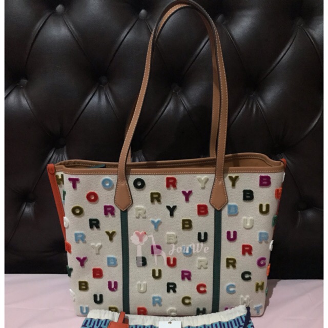 PRELOVED Tory Burch Perry Fil Coupe Triple Compartment Tote