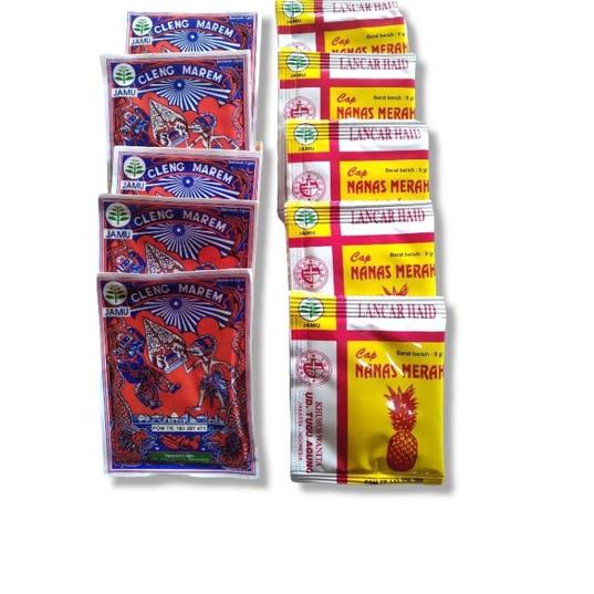 

✅Mantul ⚡ale❤ Jamu Cap Wayang (becak) & Jamu Nanas Merah 1 paket 5 + 5 Terlambat Bulan/ Lancar Haid