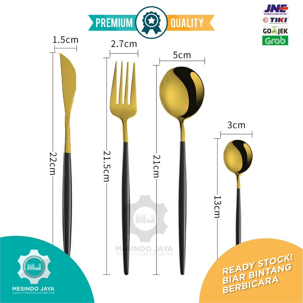 Sendok Garpu Pisau Makan Set / Alat Makan / Dinner Table Cutlery Set / Western Cutlery Stainless