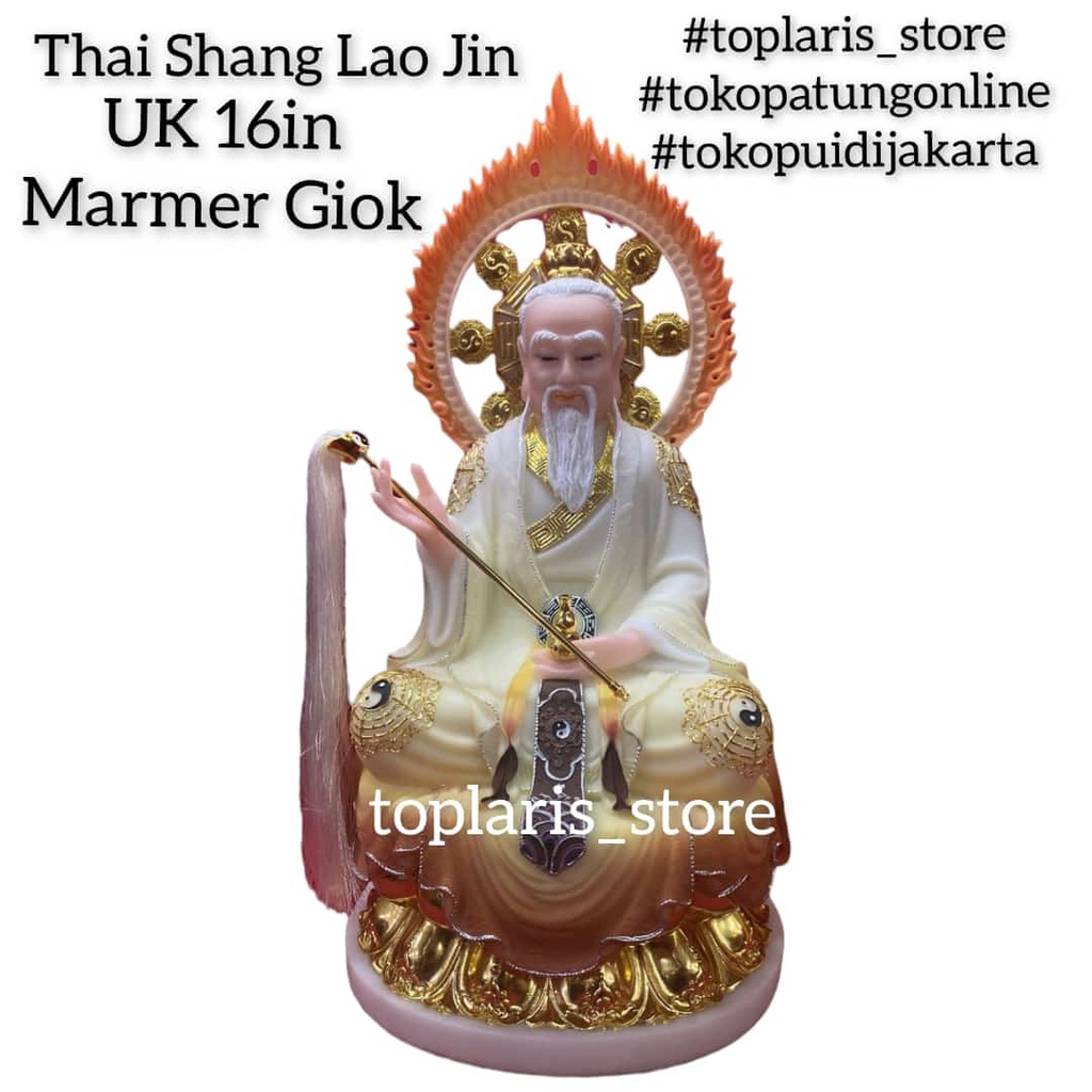 Patung Thai Shang Lao Jin Marmer Giok 16in Super Premium 022