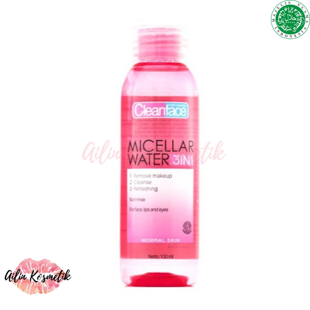 [KECIL] PURBASARI Clean Face Micellar Water 3in1 100ml / Make Up Remover BY AILIN