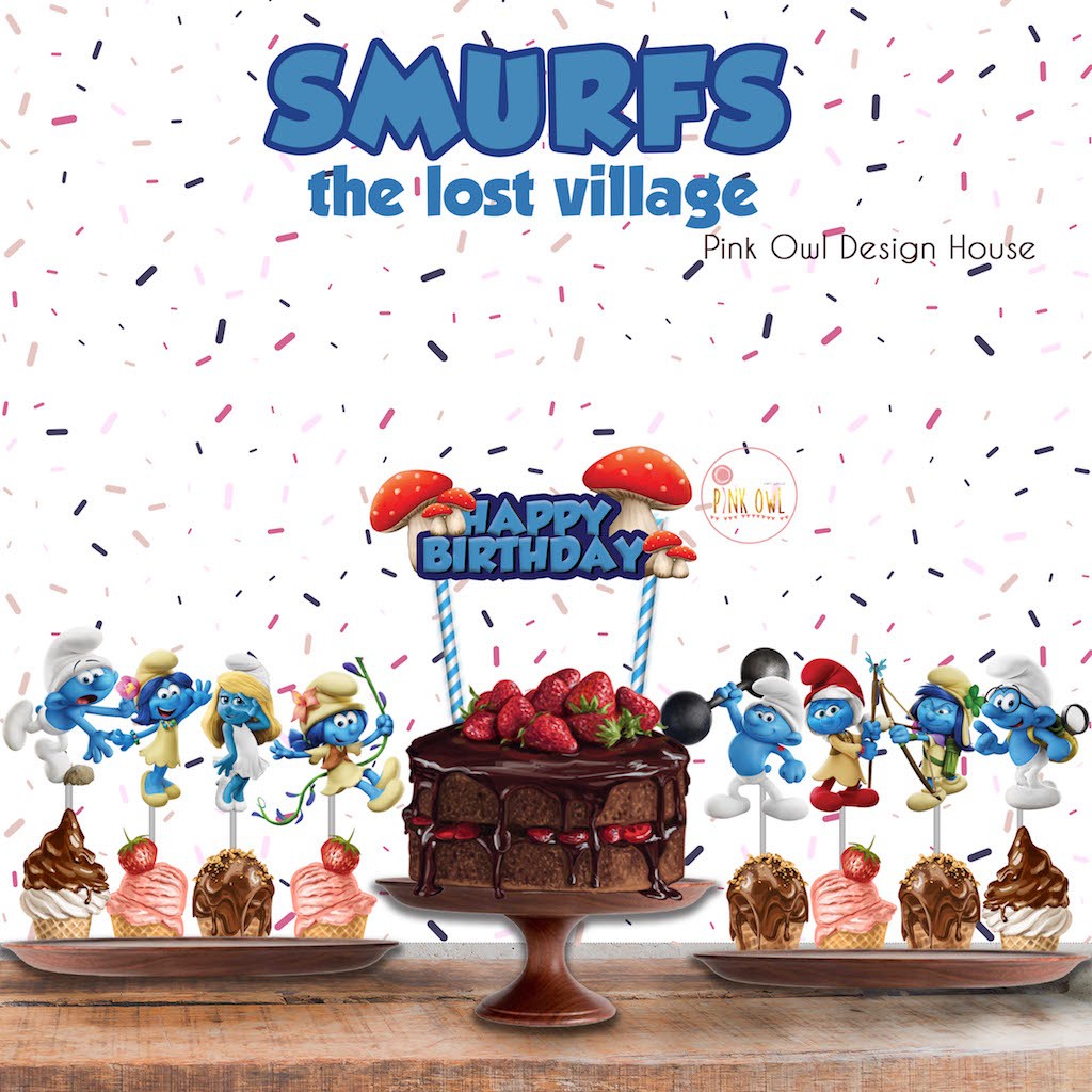 Smurf Cake Topper