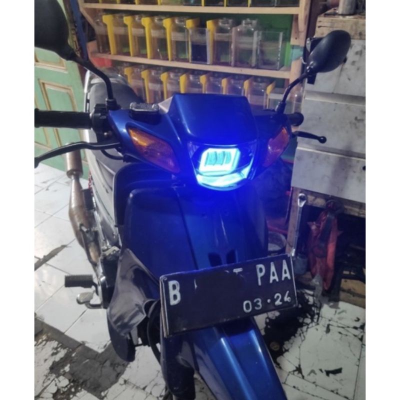 LAMPU TEMBAK SOROT KOTAK LED DAYMAKER 3 MATA ANGEL EYE